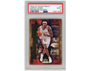 2003 Upper Deck Lebron James RC PSA 9 Mint Freshman Season Future 