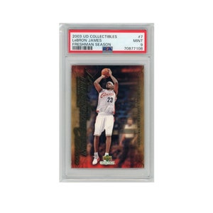2003 Upper Deck LeBron James RC PSA 9 Mint Freshman Season Future Hall of Fame RC #7