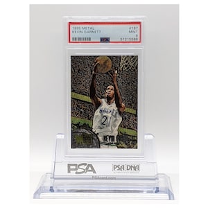 1995 Carte Fleer Metal Kevin Garnett Rookie #167 PSA 9 État neuf - Hall of Fame RC