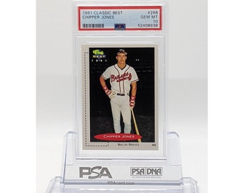 1991 Topps Baseball Chipper Jones RC #333 BRAVES - Etsy