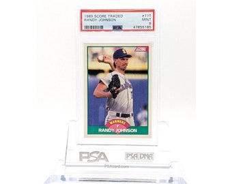 1989 Score Randy Johnson Traded #77T PSA 9 Mint Hall of Fame Mariners