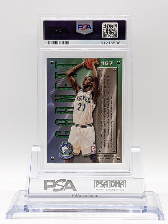1995 Fleer Metal Kevin Garnett Rookie Card 167 PSA 9 Mint Hall of 