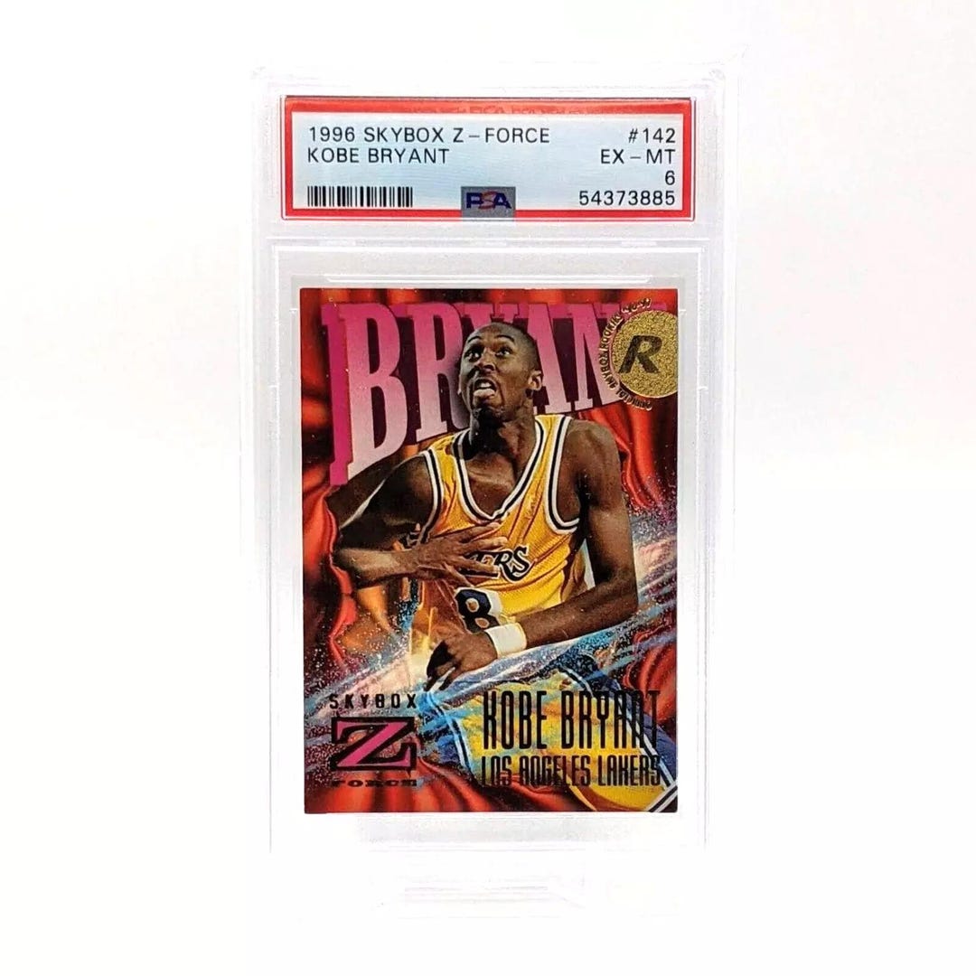 1996 Skybox Z-force Kobe Bryant #142 PSA 6 Kobe Rookie Card HOF RC