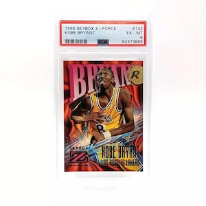 1996 Skybox Z-Force Kobe Bryant #142 PSA 6 Kobe Rookie Card HOF RC
