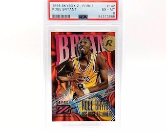 1996 Skybox Z-Force Kobe Bryant #142 PSA 6 Kobe Rookie Card HOF RC