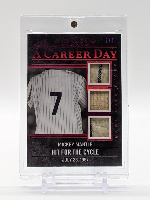 mickey mantle game used jersey