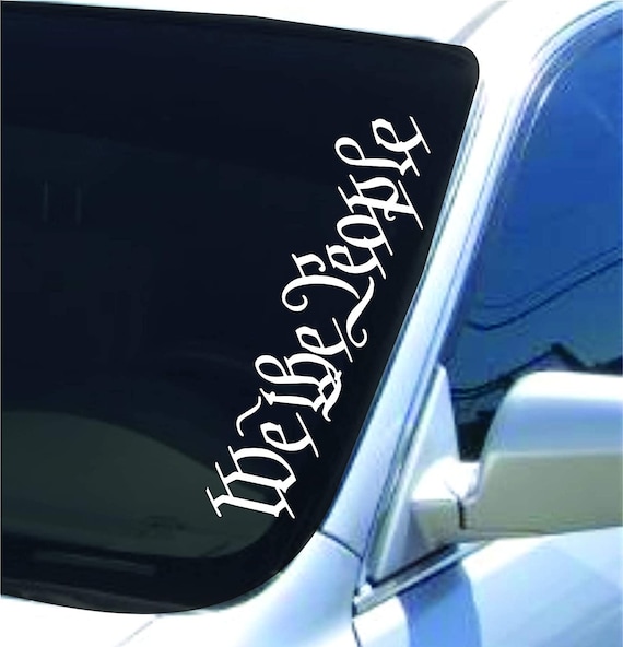 We the people window decal deals