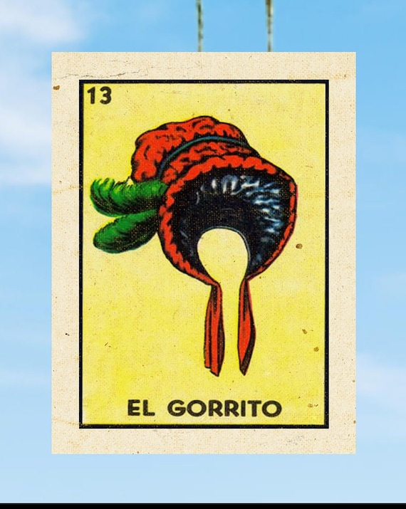 El Gorrito Vintage Loteria Air Freshener Home Scent Car Scent Car and Auto  Accessories Summer Rear View Mirror Cards -  Österreich