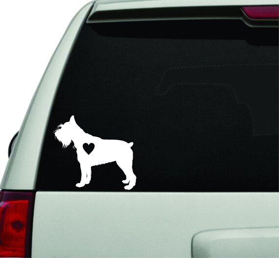 Miniature schnauzer sale car decals