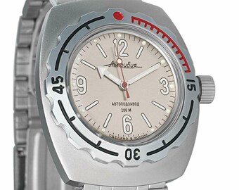 VOSTOK 090661 reloj de pulsera automático AMPHIBIAN Diver