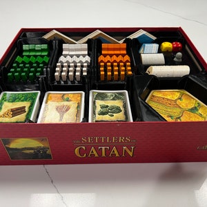 Insertos de Los Colonos de Catán para el juego base y la expansión de 5-6 jugadores.
