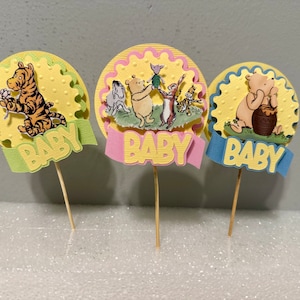 Vintage Winnie Puuh Cupcake Topper