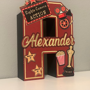 Hollywood/Oscars themed 3D letters