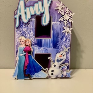 Frozen inspired 3D letters