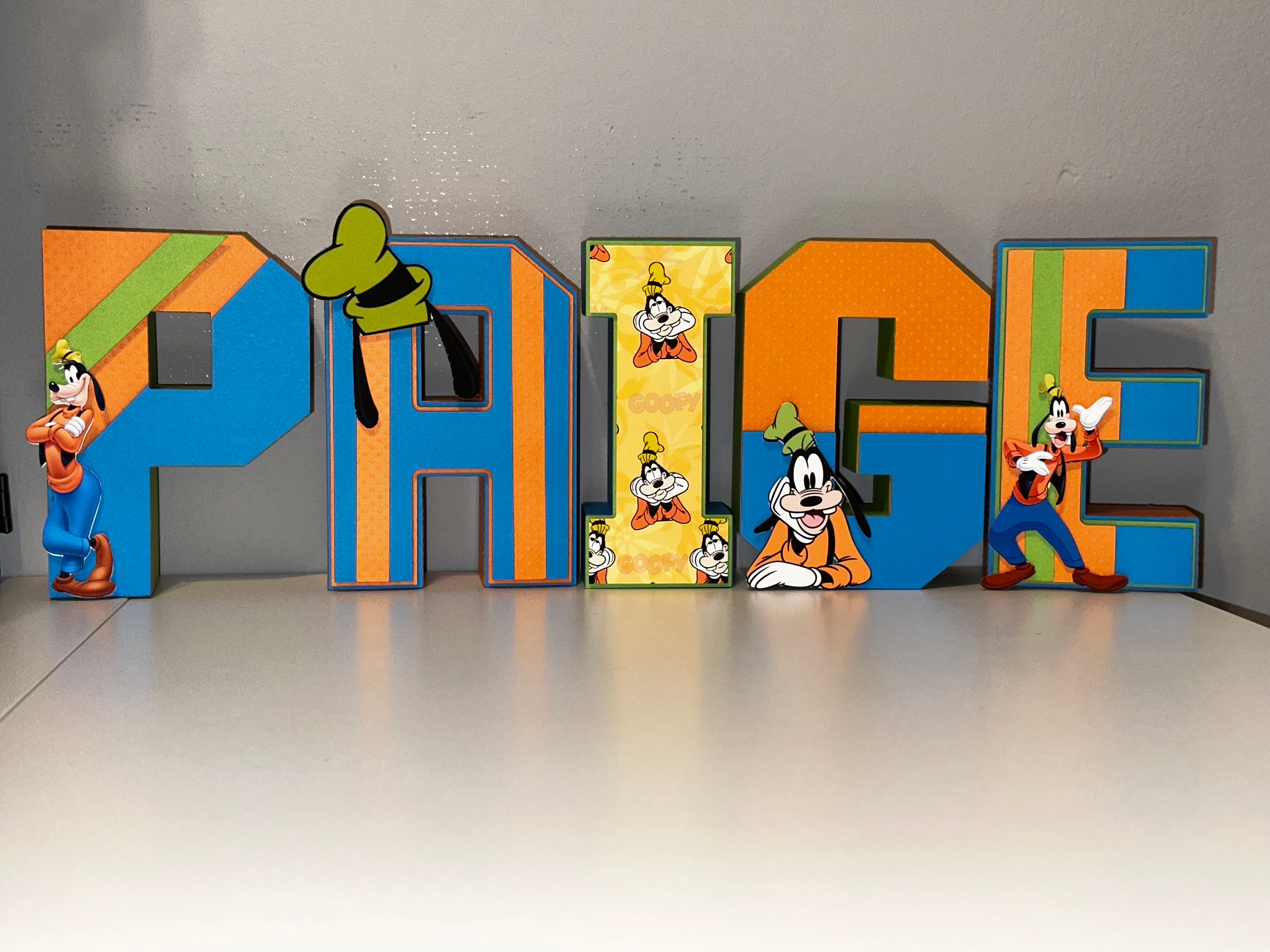 Goofy Inspired 3D Letter - Etsy