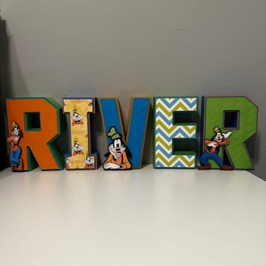 Goofy inspired 3D letter