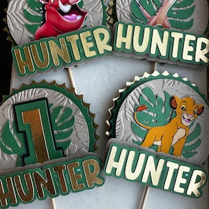 Lion king cupcake toppers