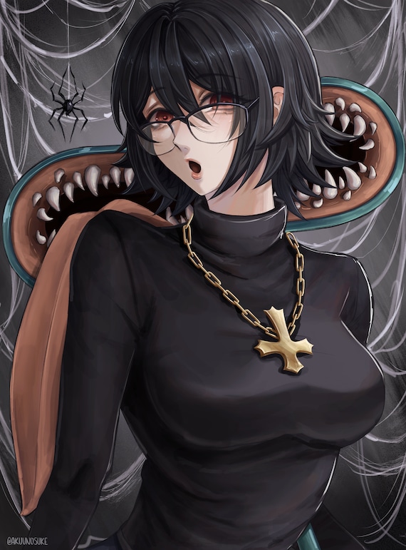 Turtleneck Sweater Mangas Shizuku Spider X Print