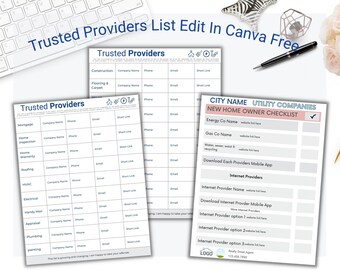 Lista de proveedores confiables / Lista de disponibilidad / Marketing para agentes inmobiliarios / Guía para vendedores / Guía para propietarios de viviendas / Guía de marketing / Hoja para agentes inmobiliarios /