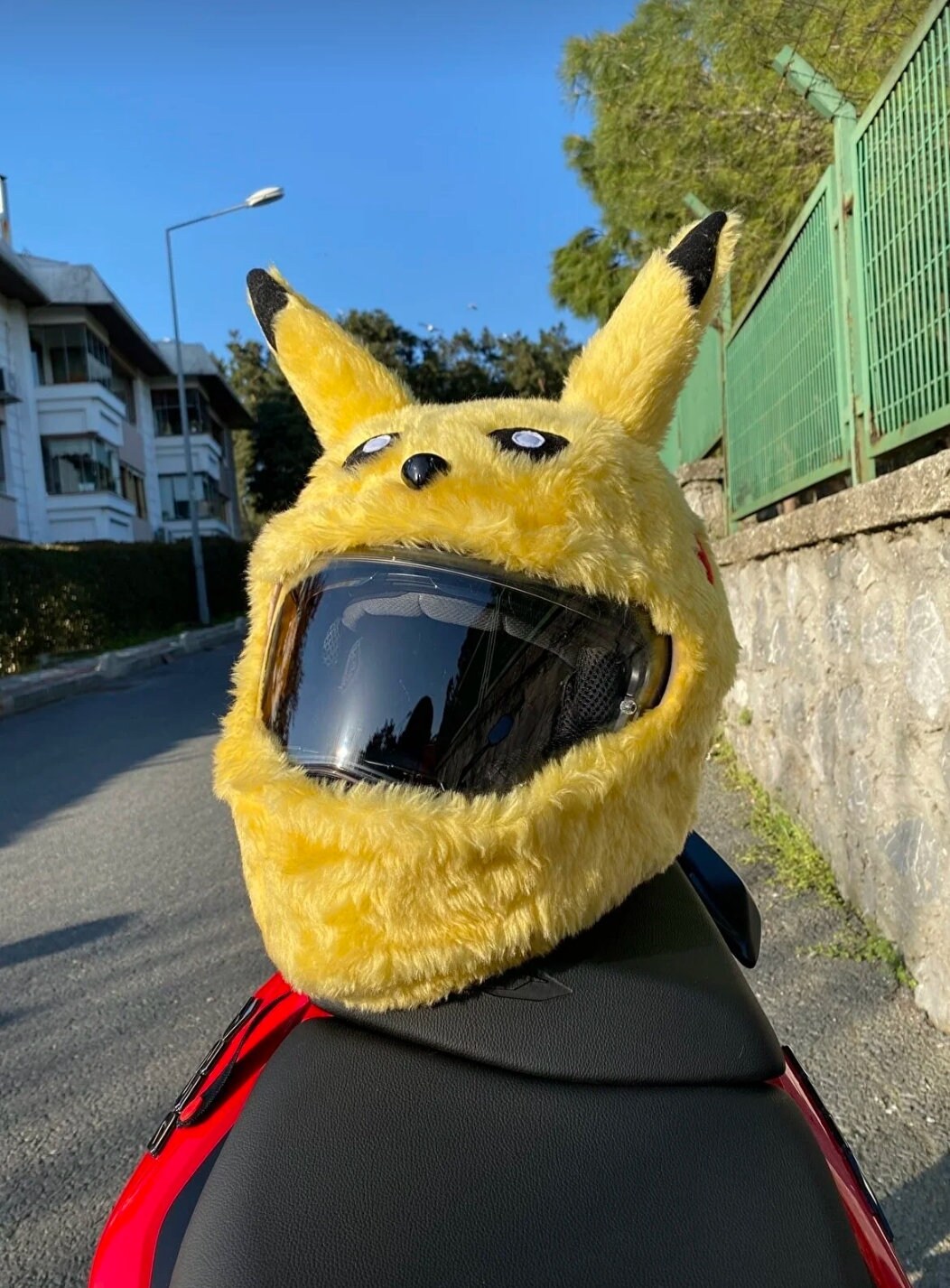 Motorcycle Helmet Cover Funny Hats Yellow Color Animal Helmets Etsy