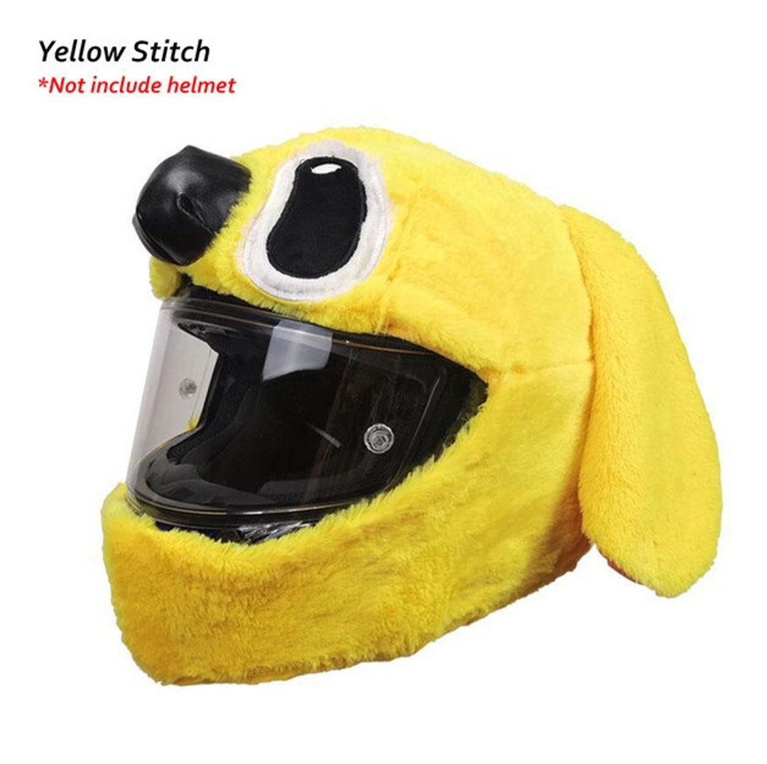 Motorcycle Helmet Cover Funny Hats Yellow Color Animal Helmets Etsy