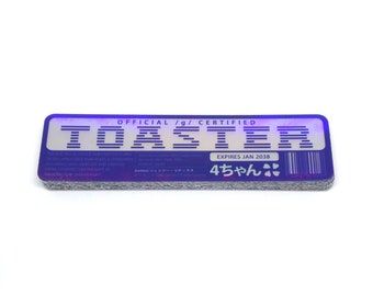 Official /g/ Certified Toaster - Holographic Vinyl Sticker