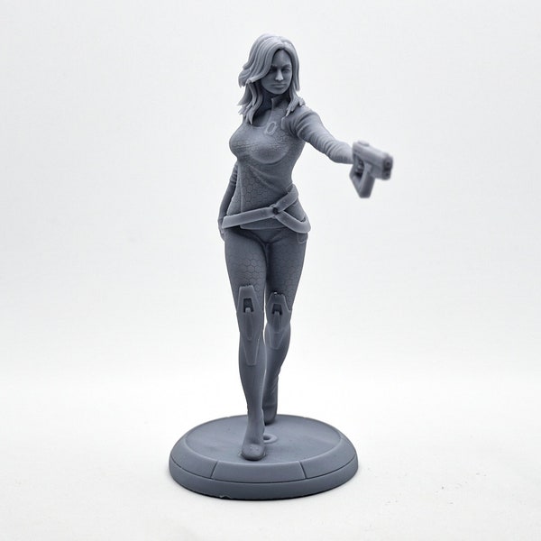 Mass Effect Miranda Figure |  Unpainted Durable Resin 3D Printed Statue / Model Kit