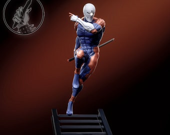 Gray Fox from Metal Gear Solid  |  Unpainted Durable Resin 3D Printed Statue / Model Kit | H3ll Creator