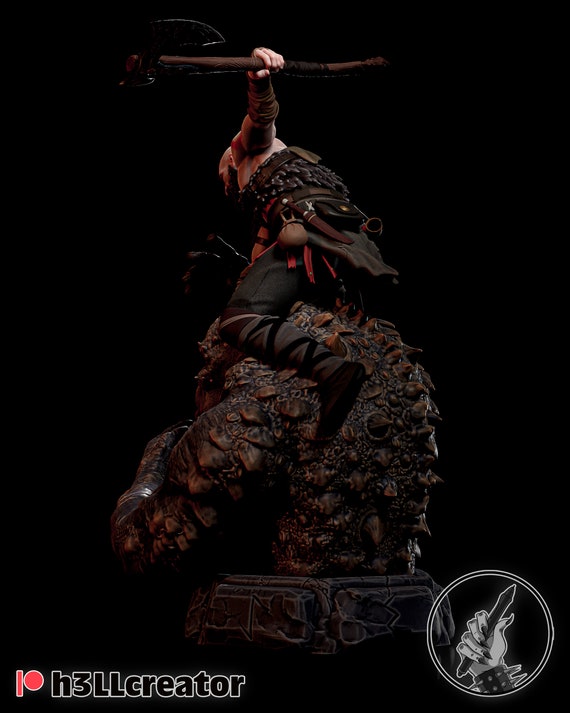 KRATOS Resin Statue Model Kit - 1/10 Scale Sculpture