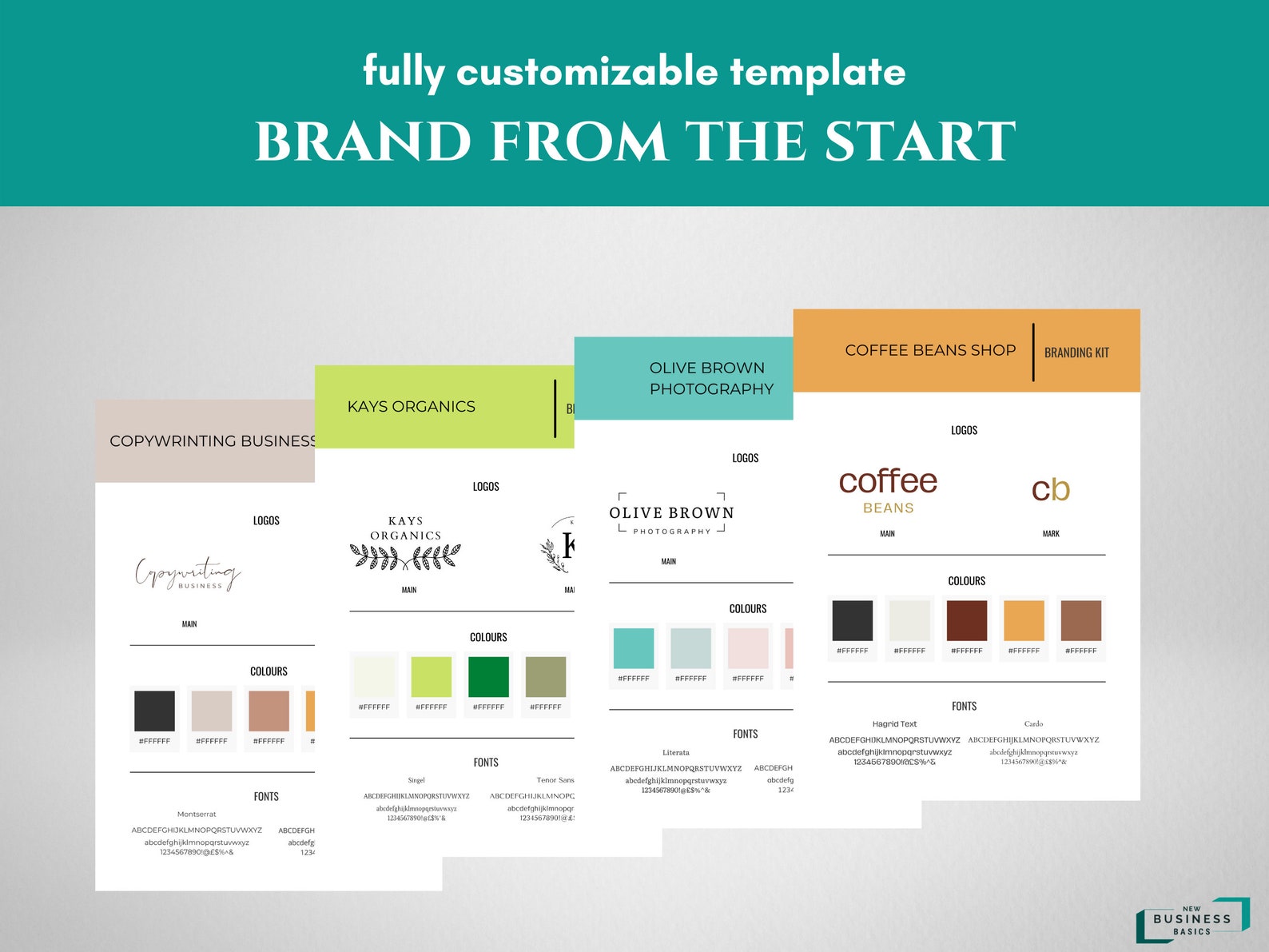 Canva Brand Kit Template | Mini Brand Board Template | Branding Kit for ...