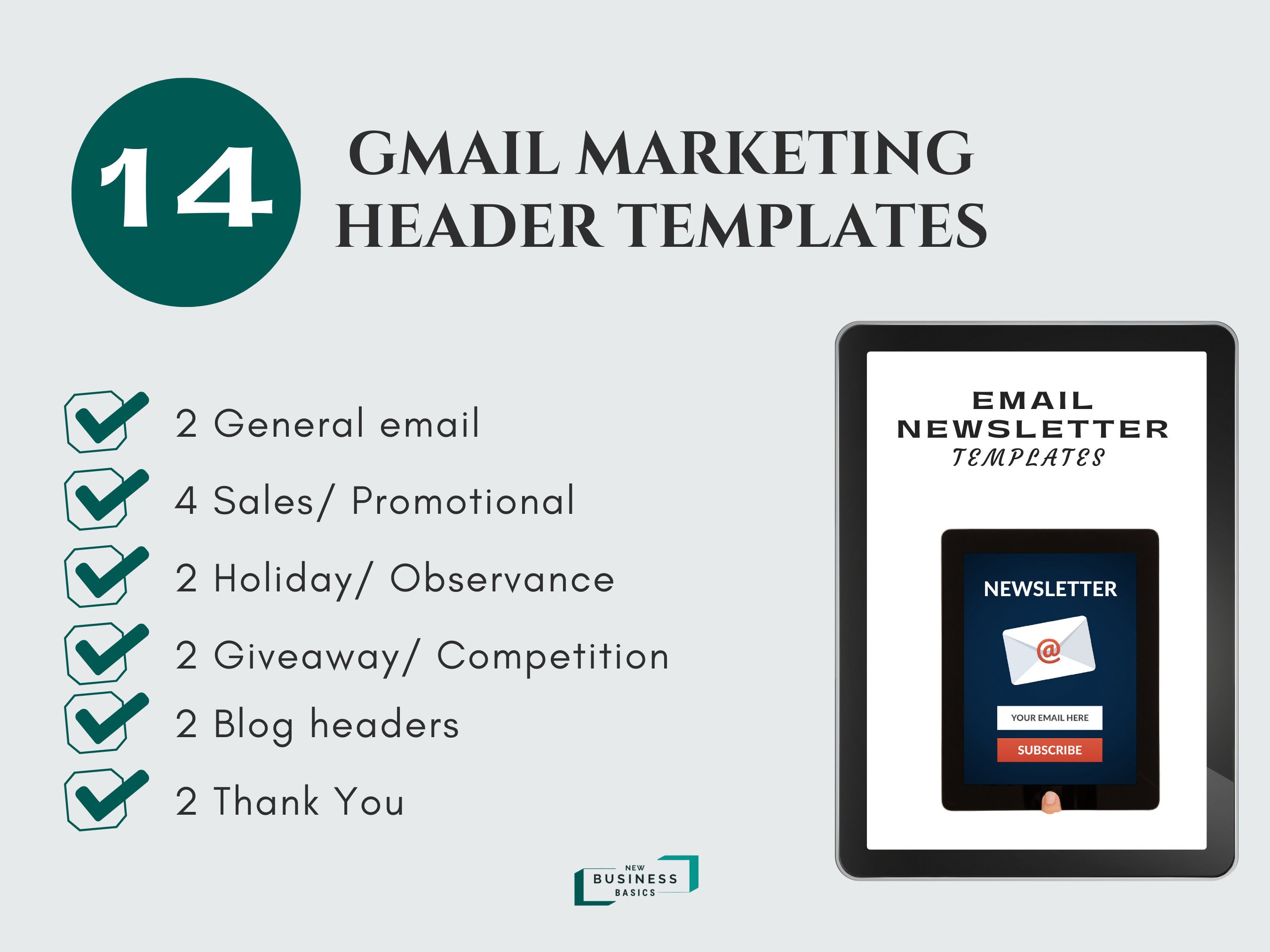 Google Email Header Examples Gmail Email Header Template Set for Ecommerce - New & Small Business - Etsy