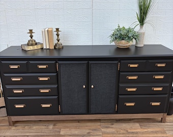 SOLD / Refinished Dresser with 9 Drawers