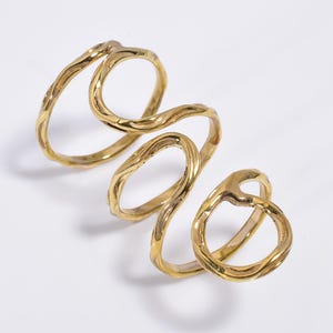 Arthritis Ringer Splint Adjustable Ring, 925 sterling silver,  Gold Wire Wrapped Ring, EDS Finger Splint Ring,Trigger Finger Ring,Thumb Ring