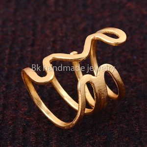 Arthritis Ring, Splint Knuckle Ring, Thumb Splint Ring, Adjustable Sterling Silver, Ring for Women,Simple Midi Ring, Twisted Ring,