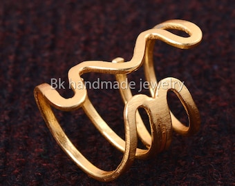 Arthritis Ring, Splint Knuckle Ring, Thumb Splint Ring, Adjustable Sterling Silver, Ring for Women,Simple Midi Ring, Twisted Ring,