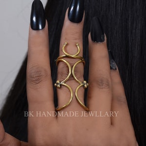 Arthritis Finger Ring, Finger Splint Ring, Knuckle Ring, Trigger Finger Ring, 925 Sterling Silver Ring, 18kt Gold Plated Ring Christmas Gift