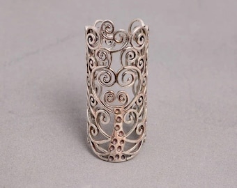 Stecca per dita artritiche per piegare lateralmente la deviazione laterale in argento sterling 925, anello in ottone o rame per sindrome di Ehlers Danols, EDS