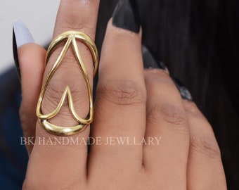 Artritis spalkring, knokkelring, knokkelring spalk, eenvoudige midi-ring, artritisring, statementring, minimalistische ring, zomersieraden