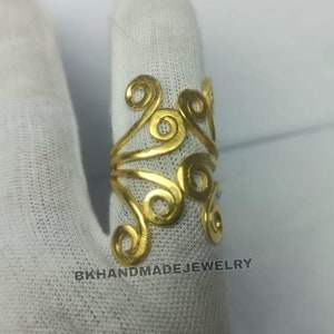 Arthritis  Ring , EDS Ring ,Thumb Splint Ring , 925 Sterling Silver Ring, Midi Ring, Brass Adjustable Handmade Hammered Textured Ring