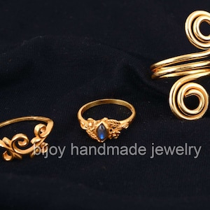 Arthritis finger splint sterling silver, brass or copper adjustable handmade hammered textured ring 1 piece