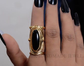 Black Onyx Ring ,Onyx Ring, Compartment Ring, Poison Ring, Secret Box Ring, Statement ring, Pill  Box Ring Jewelry, Boho Ring ,Gift Ring