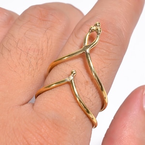 Arthritis finger splint adjustable sterling silver 925, Full Finger Ring ,comfortable handmade ring Handmade ring Midi Ring Statement Ring
