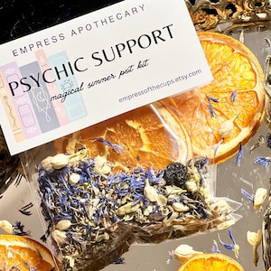 Psychic Support Simmer Pot Intention Kit | For Intuition, Clarity, and Connection