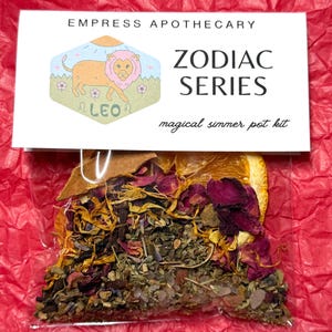 Leo | Zodiac Simmer Pot Intention Kit | For the Confident, Creative, Radiant, Bold