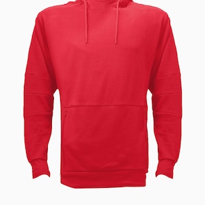 Adult Unisex Men&#39;s Plain Basic Pullover Hoodie Sweater Sweatshirt Jumper with Zipper Pockets S-2xl Solid Color