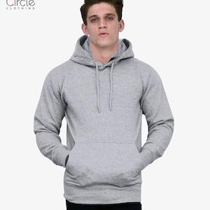 Unisex Fleece Hoodie Soft Cotton Heather Gray Color