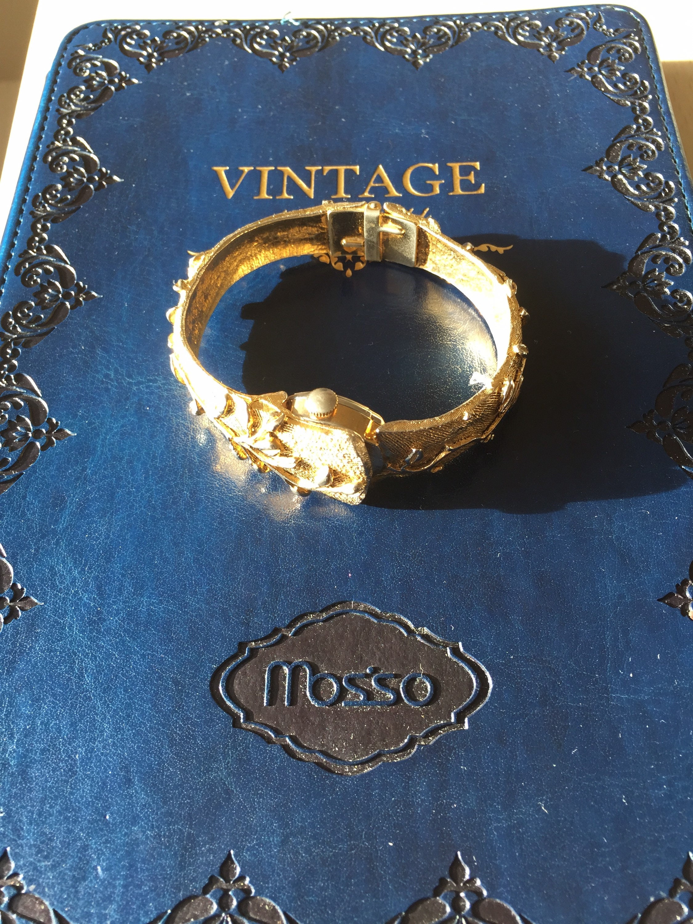 Bracelet Montre Vintage Crawford Gold "Hide Away" - Bijou Ancien - Occasion