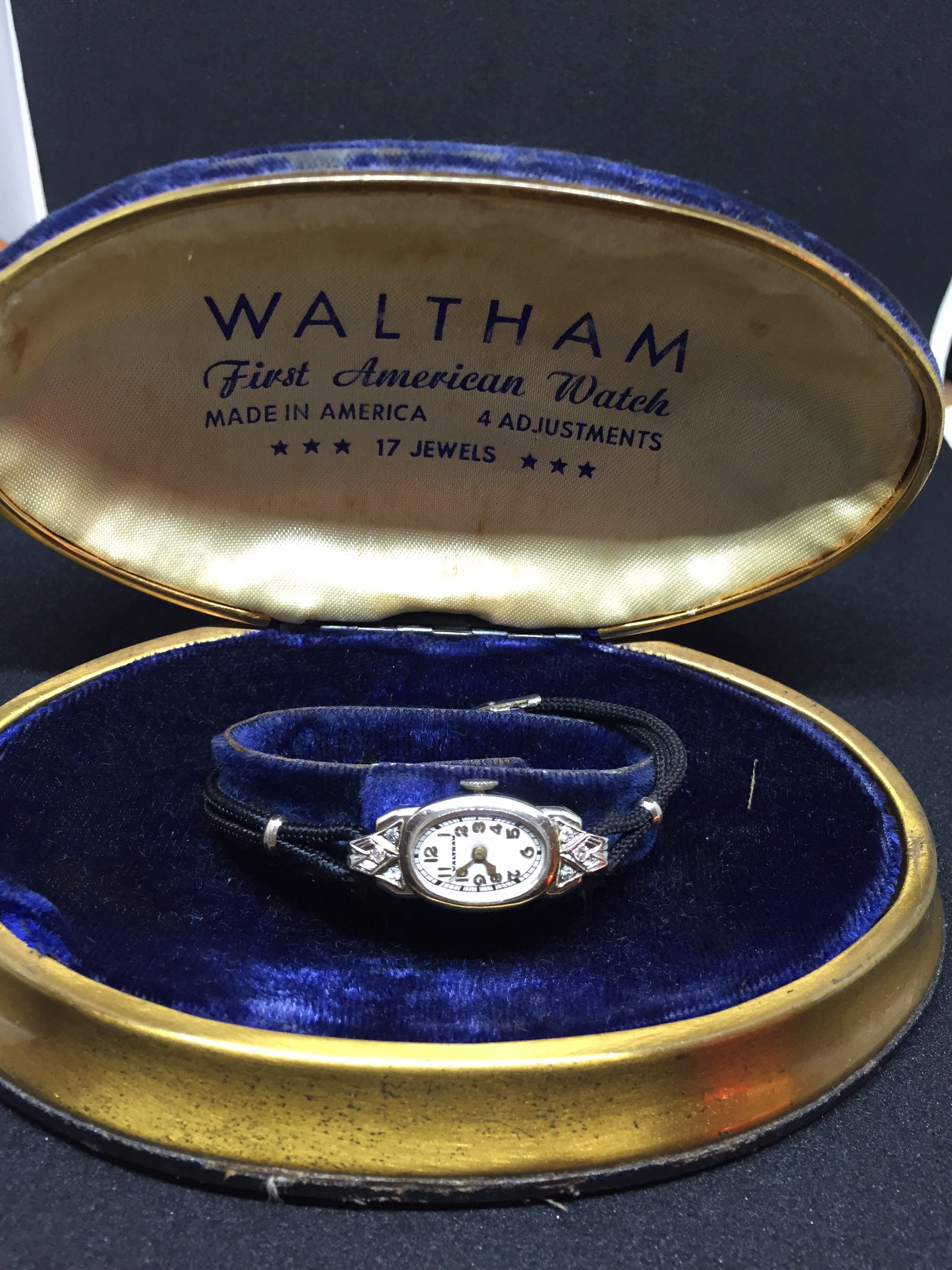 Rare Vintage Waltham‎ Womans Watch Diamond Dial New In Box Reserved for Nadia: WALTHAM Diamond Collection Quartz Wrist  main image 3