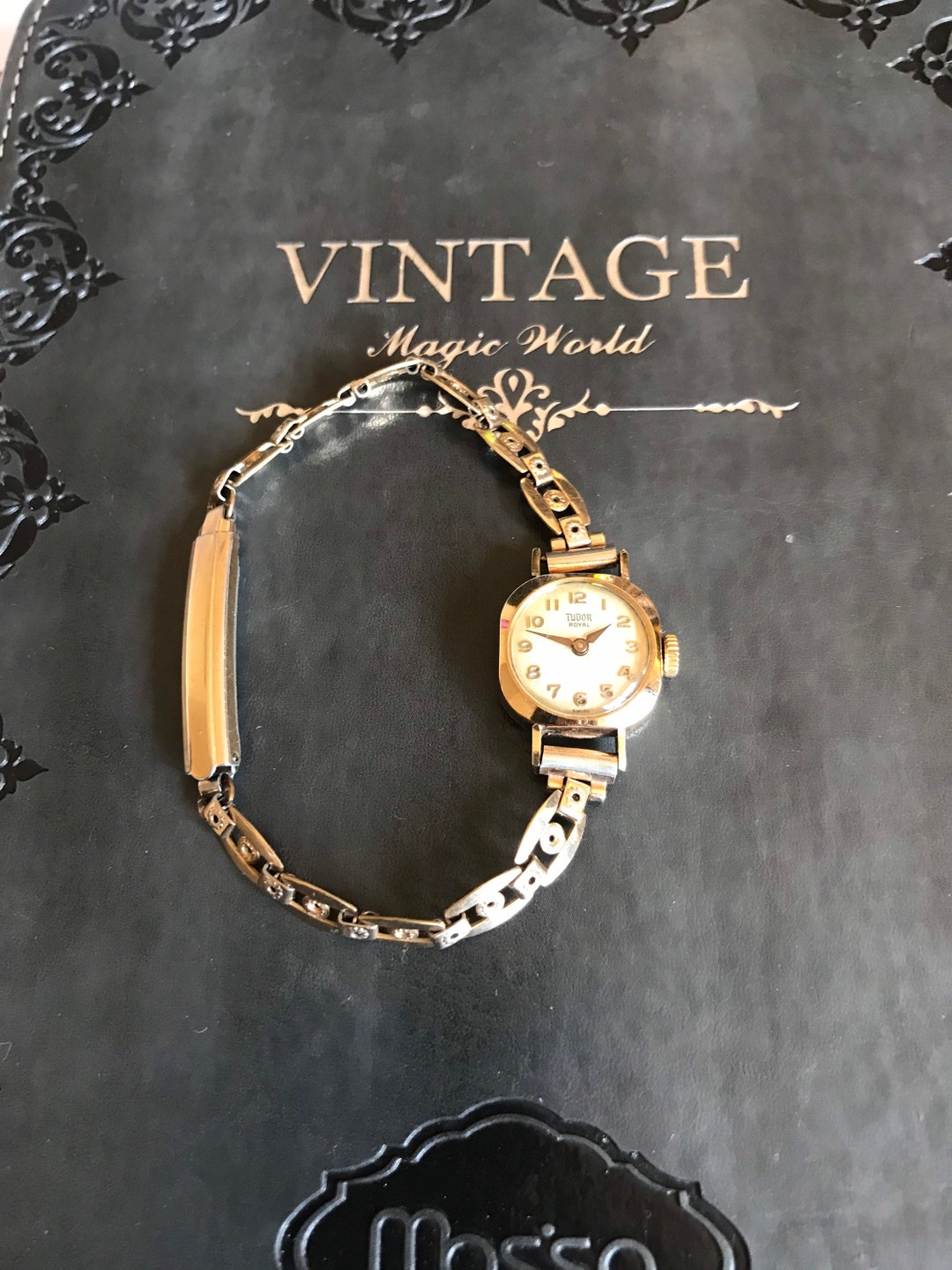 Rochell Tudor 9ct Massiv Gold Damenuhr 1940er Jahre Art Deco Uhr