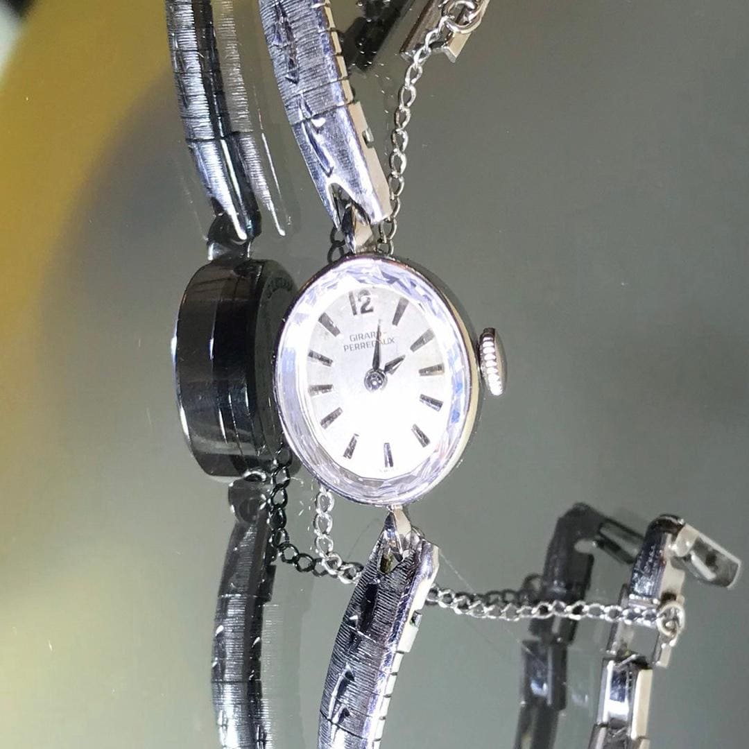 Girard-perregaux 14k White Gold Ladies Watch | Art Deco 1940s–50s